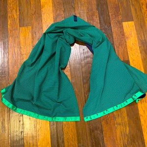 lululemon Blue & Green Vinyasa Striped Scarf